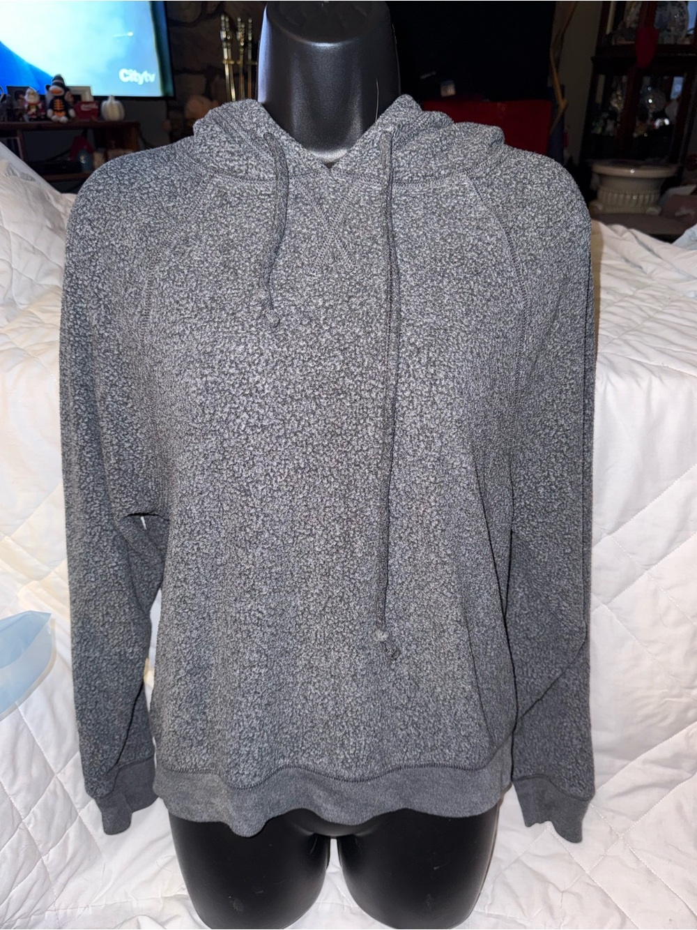 Aerie Raglen Textured Hoodie